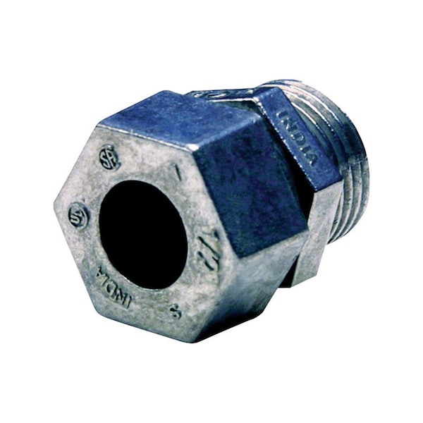 Gizmo 0.5 in. Dia. ProConnex Strain Relief Zinc Cord Grip Connector, 2PK - GI3328703