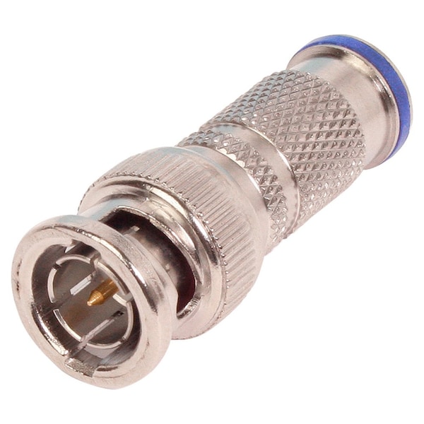 Quest Technology International BNC (Male) Compression Connectors, 75 Ohm - Rg-6 Quad, 10 Pack - COM-2016