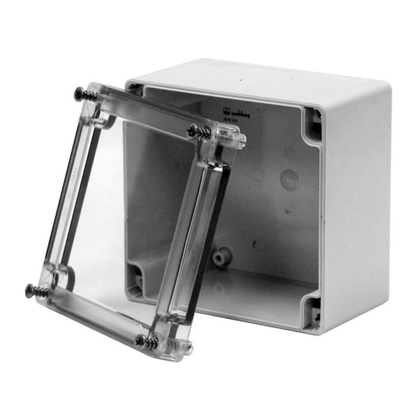 Vynckier ABS Electrical Enclosures, 6.38 in H, 2.17 in D, 3.23 in W, NEMA 4X, Screw On - MBG060302ABSCTQ