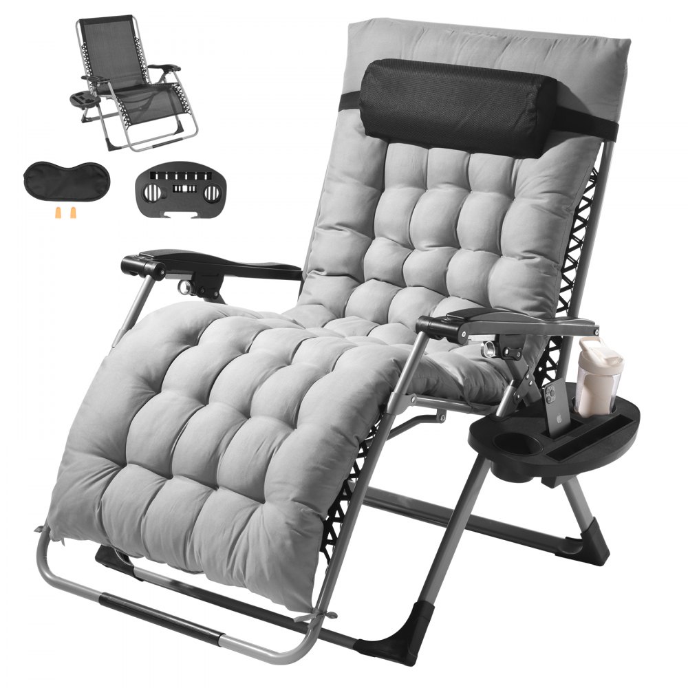 VEVOR Zero Gravity Chair 33" Zero Gravity Recliner Lounge Chair Indoor & Outdoor - LZLTYHS33HHK90DO9V0