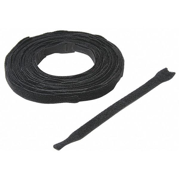 Velcro Brand 3/4" W x 8" L Hook-and-Loop Black One-Wrap Fastener Strap, 45 pk. - 170091