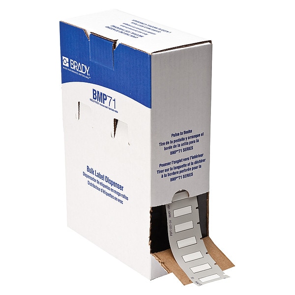 Brady Sleeve, 1 in W, 21/64 in H, Die-cut - BM-187-1-342
