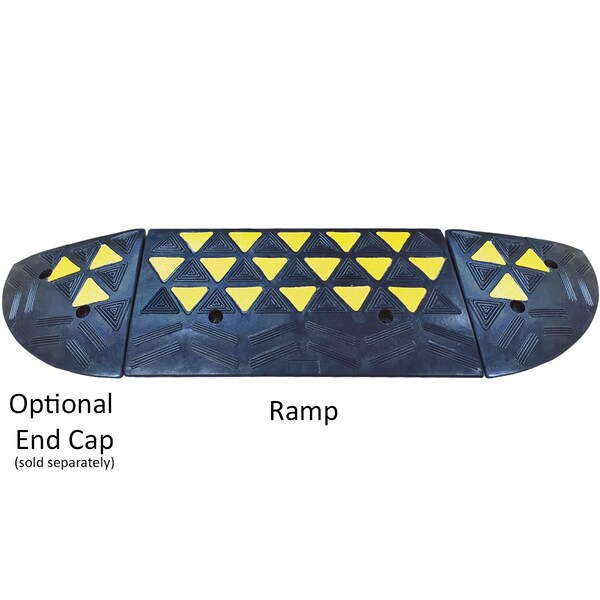 Electriduct Electriduct Reflective Rubber Curb Ramps - CR-RPS-REFCURB-15T-4-EC