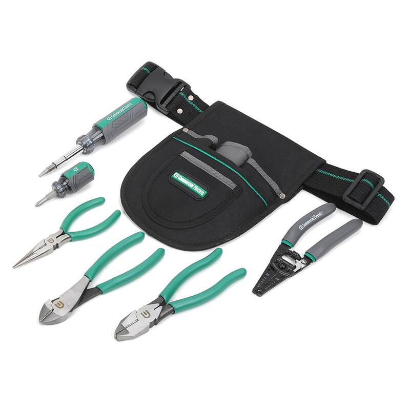 Juego de herramientas para electricistas comerciales de Electric Electrician (7 piezas) con estuche - CE180608