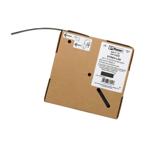 Panduit Cable Tie Strapping, Acetal, 50'L (15.2M - DTREH-LR0