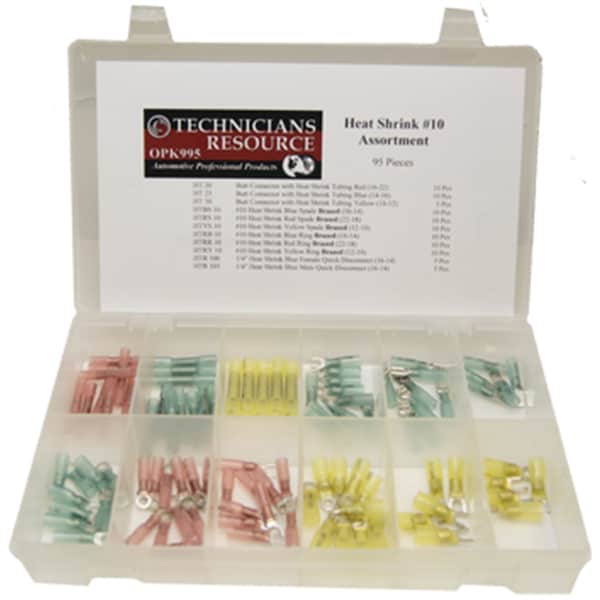 The Best Connection Heat Shrink Tubing Assorted (10) 4" Pcs, 3/16" - JTT4057H