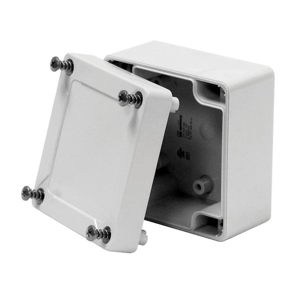 Vynckier Polycarbonate Electrical Enclosures, 9.92 in H, 3.54 in D, 6.38 in W, NEMA 4X, Screw On - MBG100635PCQ