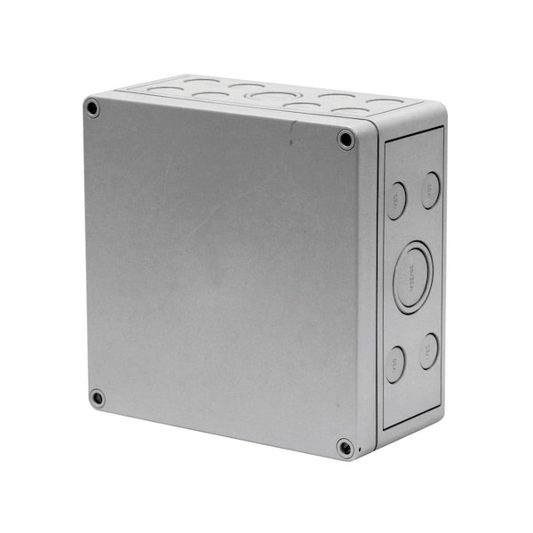 Vynckier Polycarbonate Electrical Enclosures, 7.08 in H, 6.46 in D, 7.17 in W, NEMA 4X, Screw On - MB070765PCK