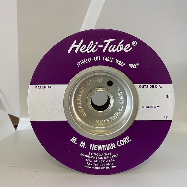 Heli-Tube 3/4 In. OD X 50FT Natural Polyethylene Spiral Wrap - HT 3/4 C-50