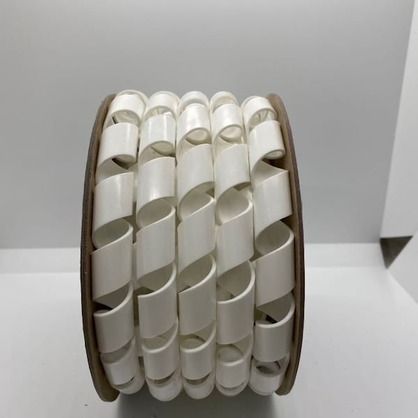 Heli-Tube 1/8 In. OD X 100FT White Polyethylene Spiral Wrap - HT 1/8 C WH-100