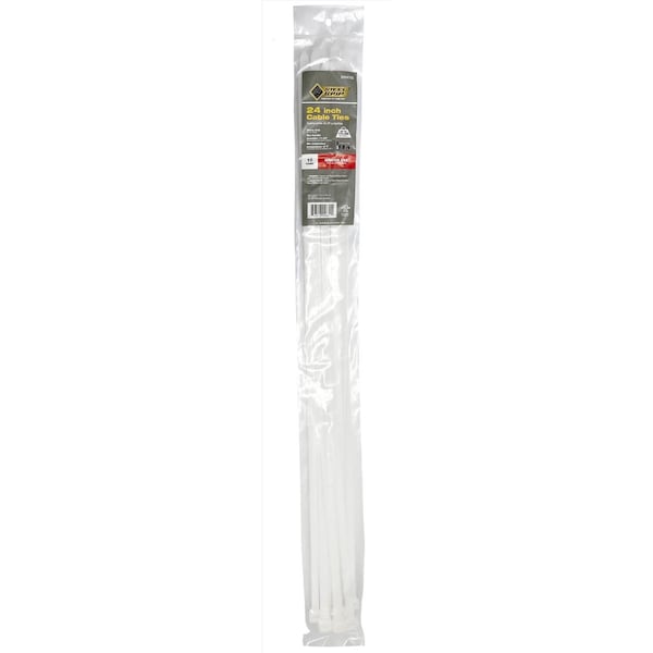 Steel Grip CABLE TIES 24"" 175# WHT - EHD-610-24-N10