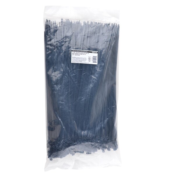 South Main Hardware 14-in 40-lb, Black, 500 Nylon Tie - 200108