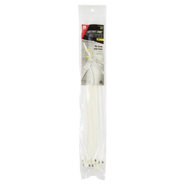 Gardner Bender Gardner Bender 45-314SC Double Lock Self Cutting Cable Tie  Nylon - 20 Piece - 3557832