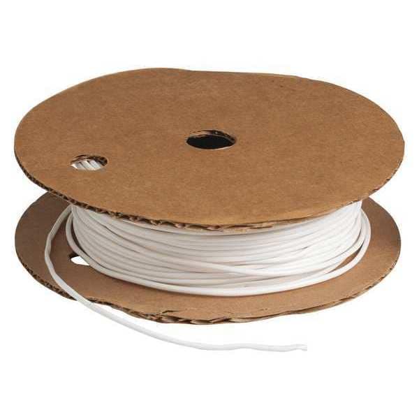 Brady Hot Stamper Shrink Tubing, 100 ft. L, Wht - PVC-12