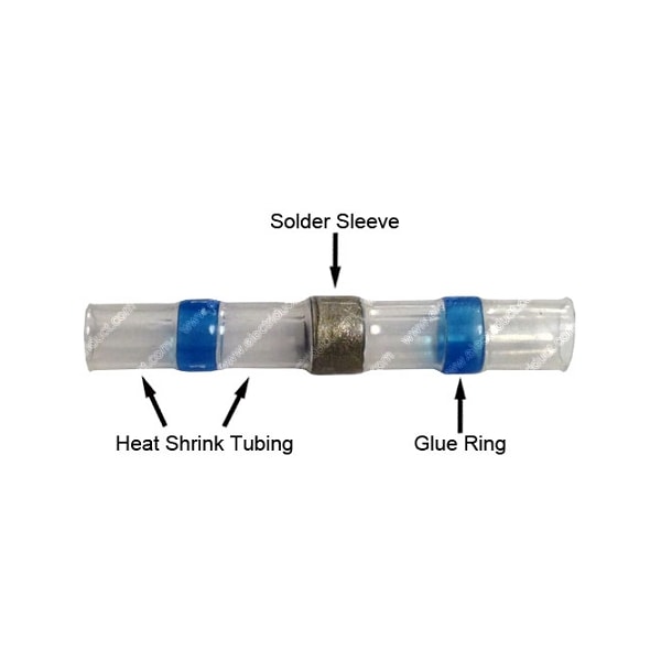 Electriduct Heat Shrink Solder Sleeve Crimpless Terminator - Electriduct - HS-HP-SS-10-YL-25