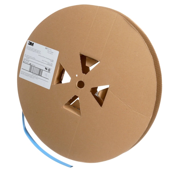 3M Shrink Tubing, 0.375in ID, Blue, 200ft, PK3 - FP301-3/8-200'-BLUE-SPOOL