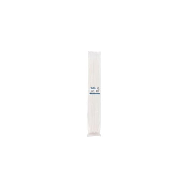 Global Equipment 24 Cable Zip Ties Natural w/UV 175 lb 100 pack - 8.8*600N-UV