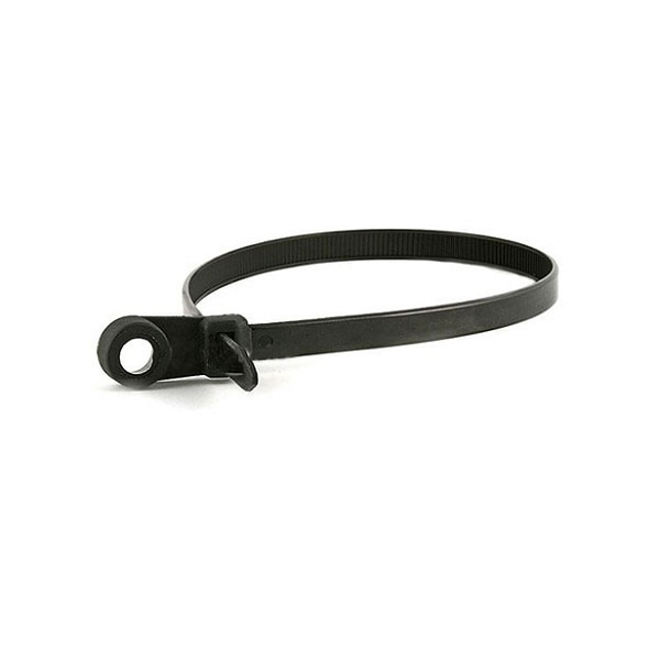Electriduct Nylon Mounting Cable Ties- 50 lbs- 12" x 500 Pack- Black - CT-ED-MT-12-50-500-BK