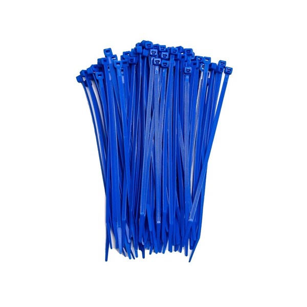 South Main Hardware 8-in   75-lb, Blue, 100 Standard Nylon Tie - 220145