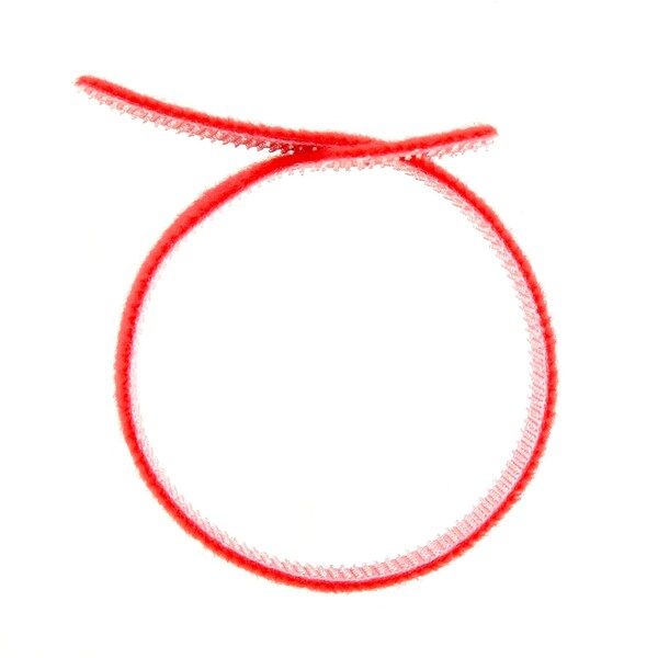 South Main Hardware 8-in  Hook and Loop -lb, Red, 10 Speciality Tie - 222174