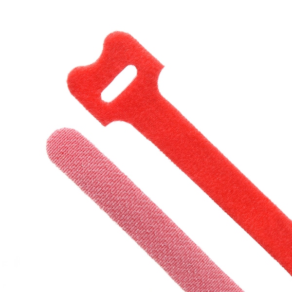 South Main Hardware 8-in  Hook and Loop -lb, Red, 10 Speciality Tie - 222174