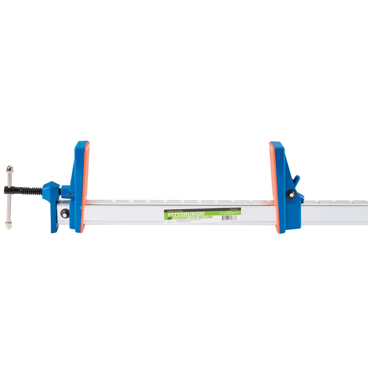 Pittsburgh 60 pulgadas Abrazadera de barra de estilo F de aluminio - 60673