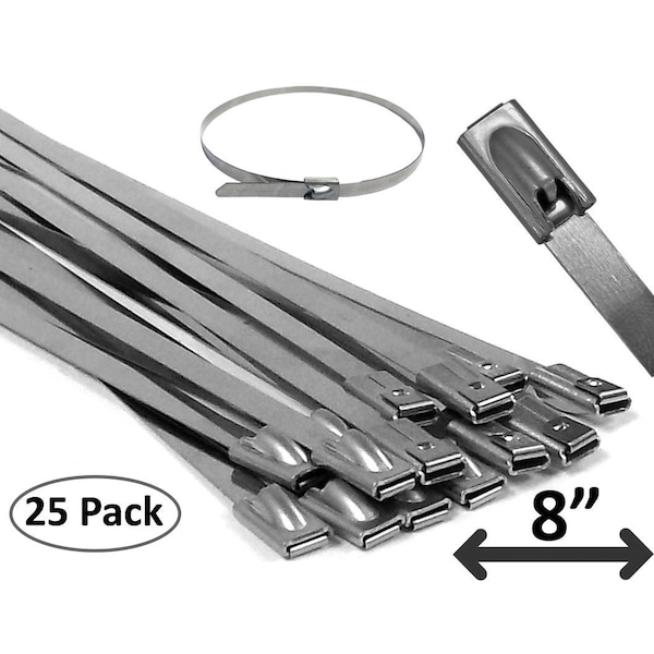 Electriduct Electriduct 304 Stainless Steel Cable Ties - CT-ED-SS-8-25