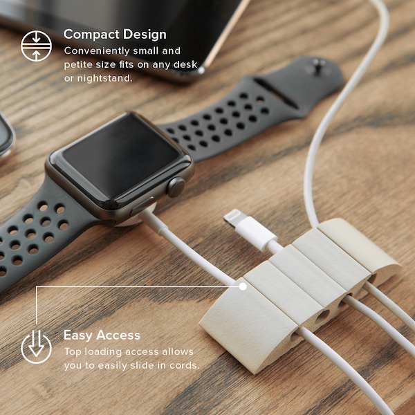 Electriduct Cable Station & Mini Desktop Wire Organizer - CT-RI-CS04-GY
