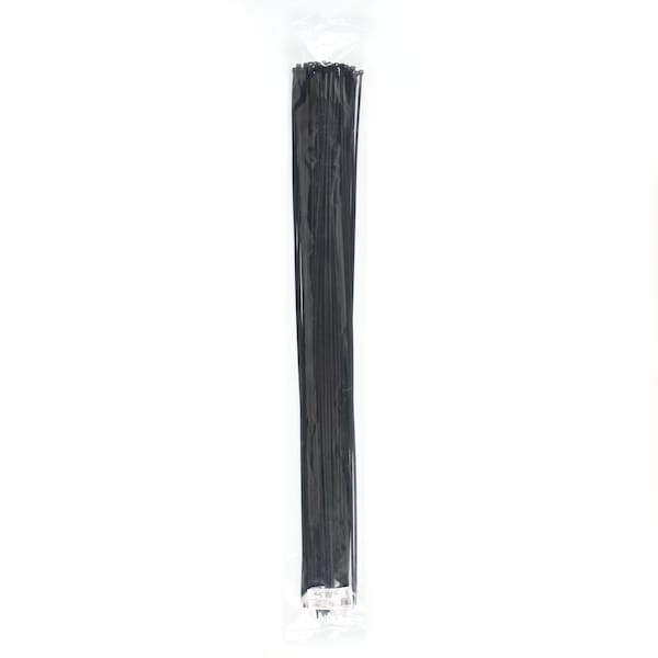 South Main Hardware 36-in Black UV Resistant 50-lb. Light Duty Ties 100PK - 220244