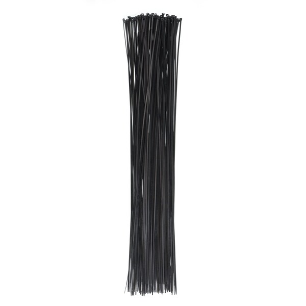 South Main Hardware 36-in Black UV Resistant 50-lb. Light Duty Ties 100PK - 220244