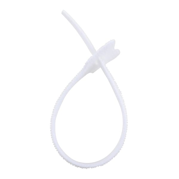 South Main Hardware 8-in  Hook and Loop -lb, White, 100 Speciality Tie - 222177