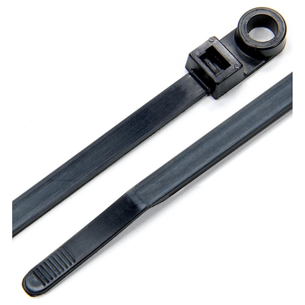 Allstar Wire Ties Black 11 in. with Mounting Hole, 25PK - ALL14391