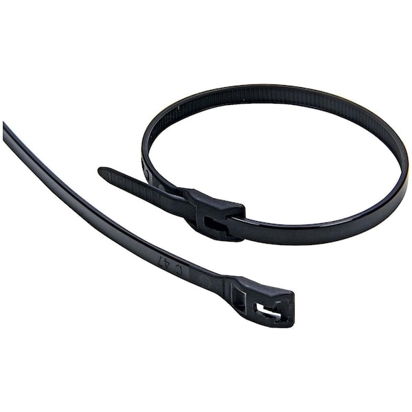 Allstar Wire Ties Black Flush Fit; 11.00 in., 100PK - ALL14396