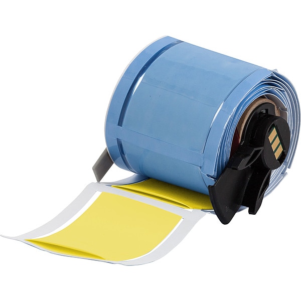 Brady Sleeve, 2 in W, 1 43/64 in H, Die-cut - M6-1000-2-342-YL-R