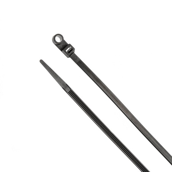South Main Hardware 8-in  Screw Mount 50-lb, Black, 100 Speciality Tie - 222011