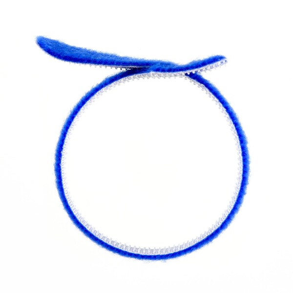 South Main Hardware 8-in  Hook and Loop -lb, Blue, 10 Speciality Tie - 222170