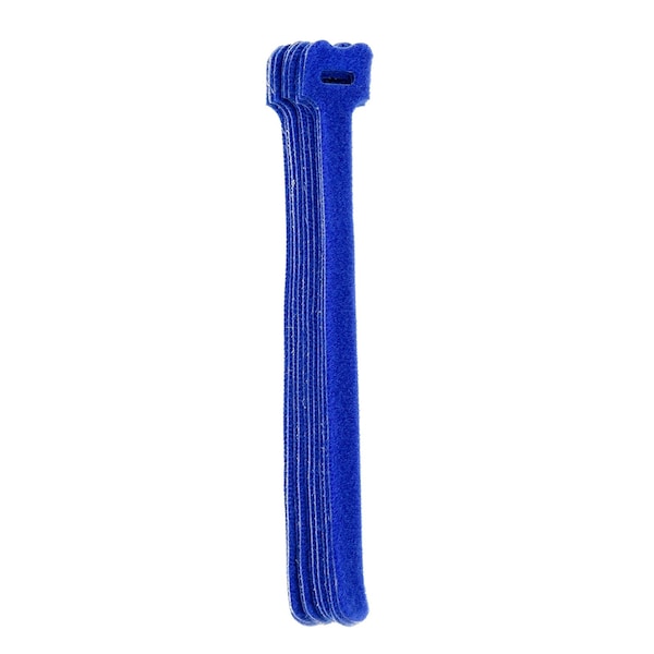 South Main Hardware 8-in  Hook and Loop -lb, Blue, 10 Speciality Tie - 222170