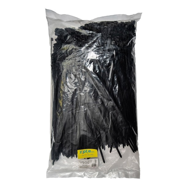 South Main Hardware 14-in 120-lb, Black Heavy Duty Nylon Tie (1000PK) - 222266
