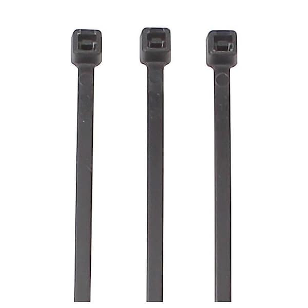 Phillips Cable Tie, Nylon, Sta-Dry, 14.5 In. Black, 50 Lb, 100 Pcs/Bag - 8-43147
