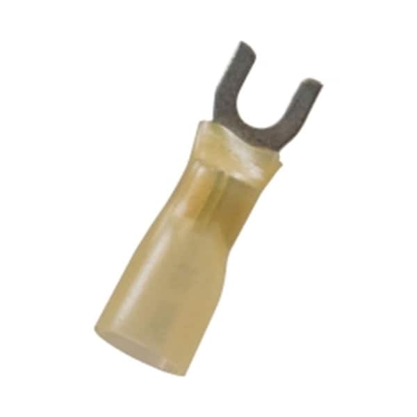Hi-Tec 2357J 12-10 Heat Shrink CS Spade, Yellow , 10PK - HI325330