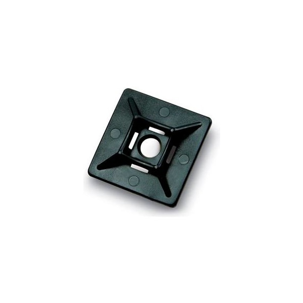 Del City Div Of Actuant Del City 9871 4-way Adhesive Mtg Base 1-1/8" sq- UV Black, 100 Pieces - 9871