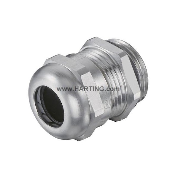 Harting Cord Connector, Body Brass, Cable OD 12 mm - 19000005082