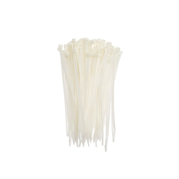 South Main Hardware 8-in   75-lb, Natural, 100 Standard Nylon Tie - 220140