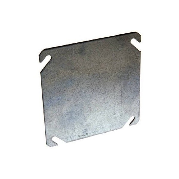 Racoorporated Electrical Box Cover, Square, Flat, Blank Cover - 8752