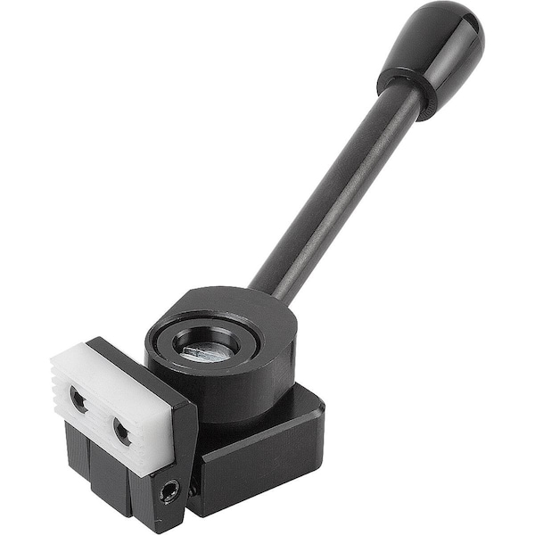 Kipp Side Clamp Right A=38, 5 25X25, Form:D Steel - K0035.006020
