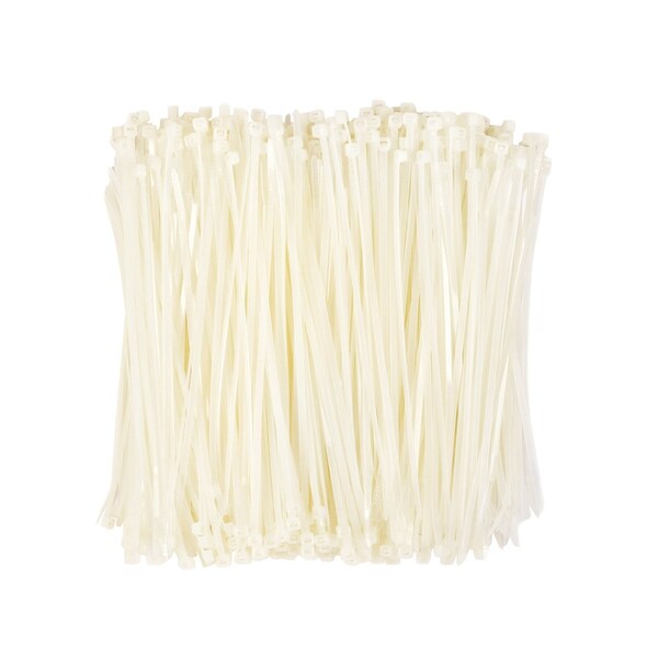South Main Hardware 8-in 40-lb, Natural, 500 Nylon Tie - 200103