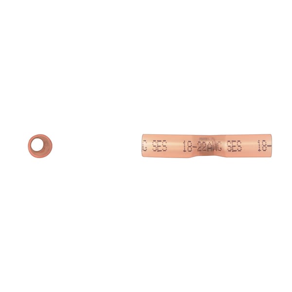 Disco Red Heat Shrink Butt Conn 18-20 AWG Solder/Seal Type PK15 - 10711PK