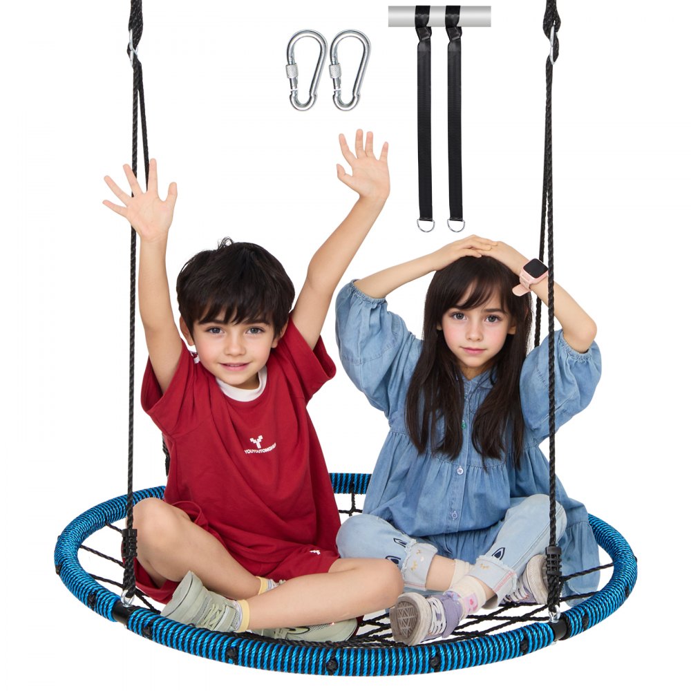 VEVOR Spider Web Saucer Swing 40 Inch Round Swings for Kids Outdoor 750 lbs - ZZWDQQLHZZWD6R25UV0