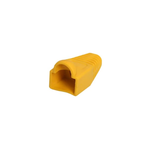 Quest Technology International Rj45 Strain Relief Boots, 50 Pack - Yellow - NMB-1005
