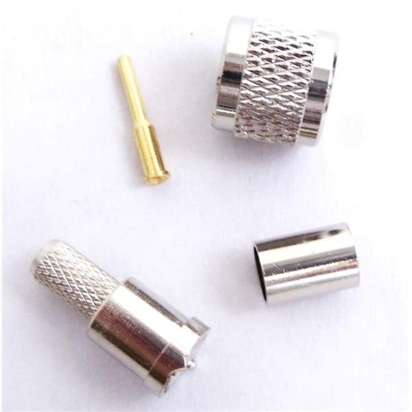Kalibur Kalibur KMPL03 Mini UHF Male Crimp Connector for RG58-U Coax Cable - KMPL03